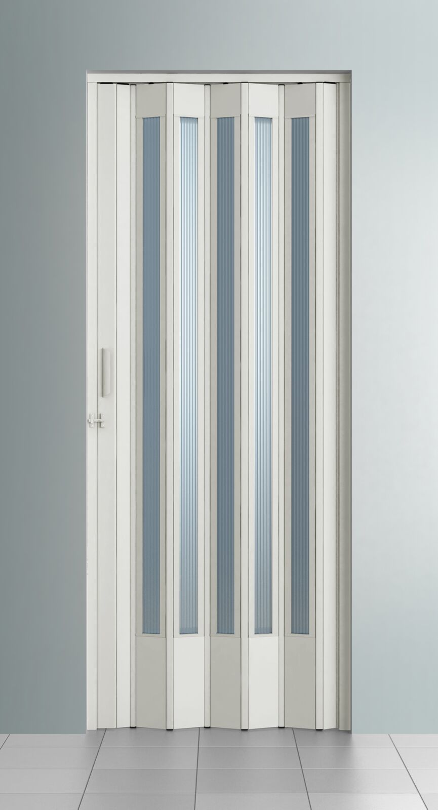 PORTA SANFONADA TRANSLUCIDA BRANCA TRINCO - BCF PLASTICOS ESQUADRIPLAST